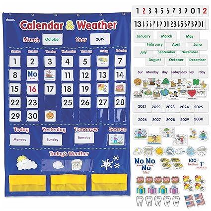 Learning Resources Calendar & Weather Pocket Chart