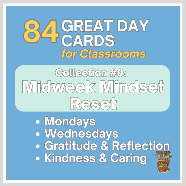 Great Day Cards - Set 9: Midweek Mindset Reset (84 Daily Mindset Cards)