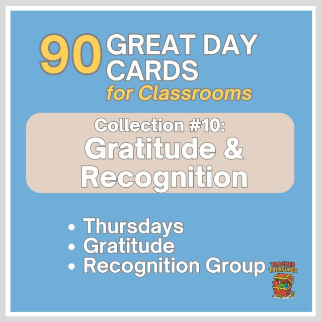 Great Day Cards - Set 10: Gratitude & Recognition (90 Daily Mindset Cards)
