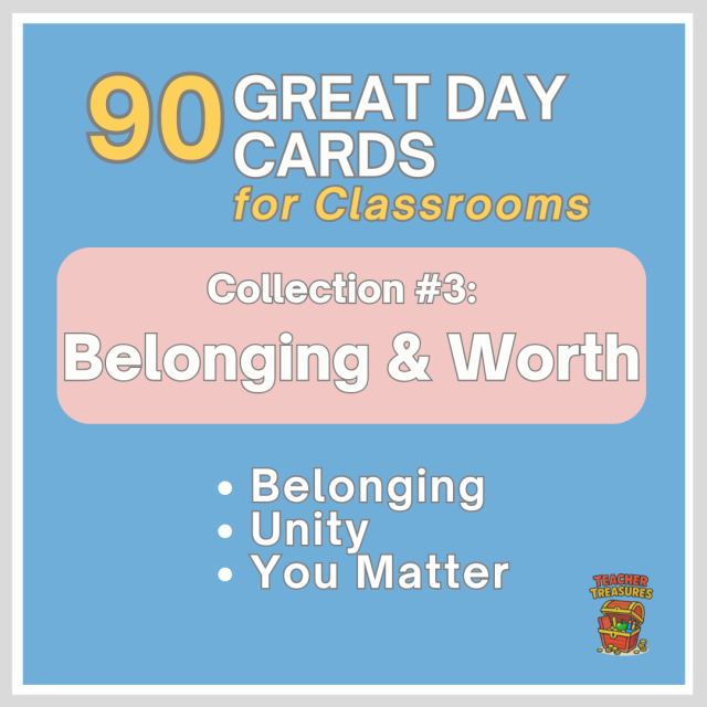 Great Day Cards - Set 3: Belonging & Worth (90 Daily Mindset Cards)