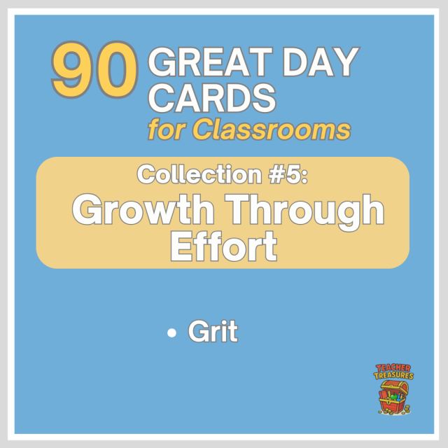 Great Day Cards - Set 5: Growth Through Effort (90 Daily Mindset Cards)
